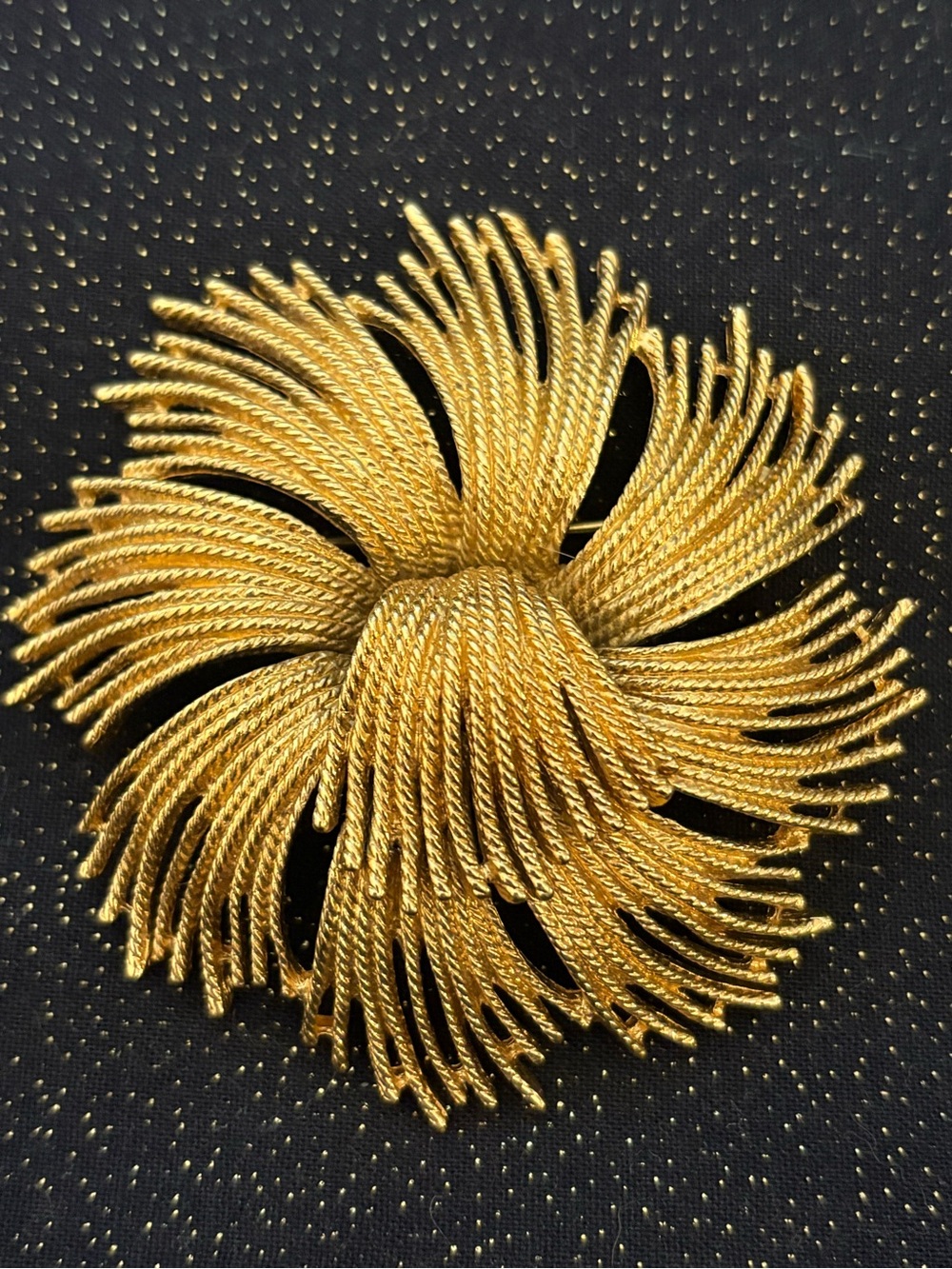 Large Gold Tone Monet Brooch
